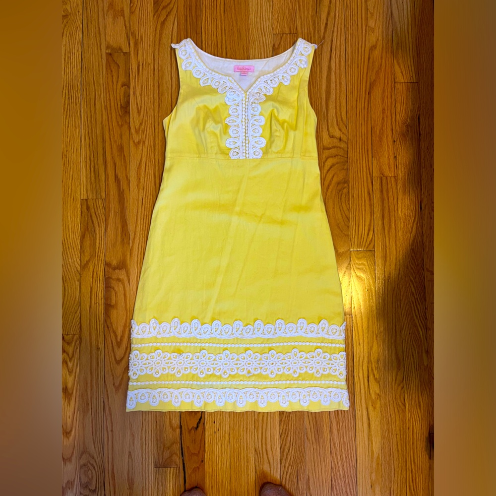 Yellow and white Lilly Pulitzer dress